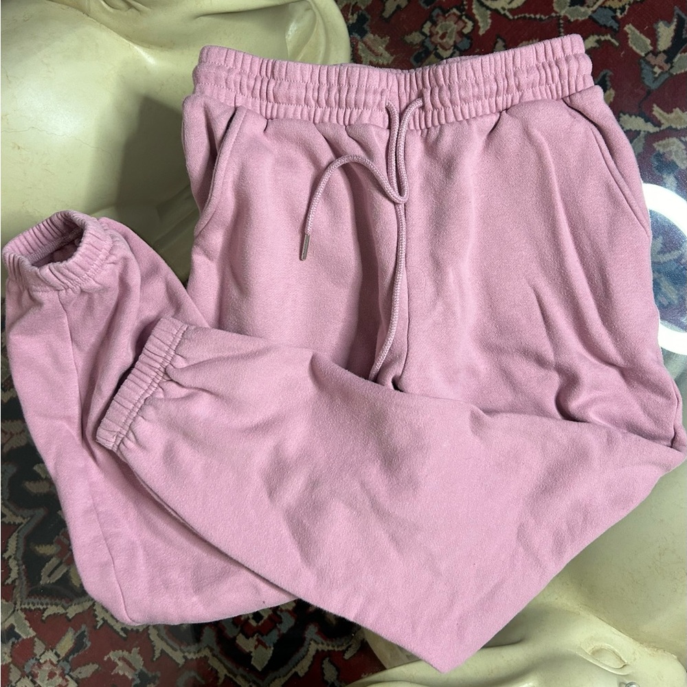 Pink joggers size small